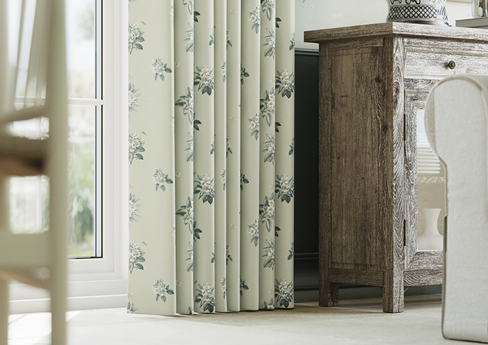 Upton, Apple Spray Bud Green - Made to Measure Curtains - Image 5